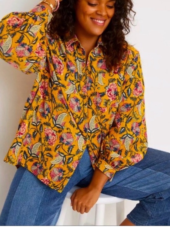 Pilcro and the letterpress Anthropologie Sigourney corduroy size small - Picture 2 of 8